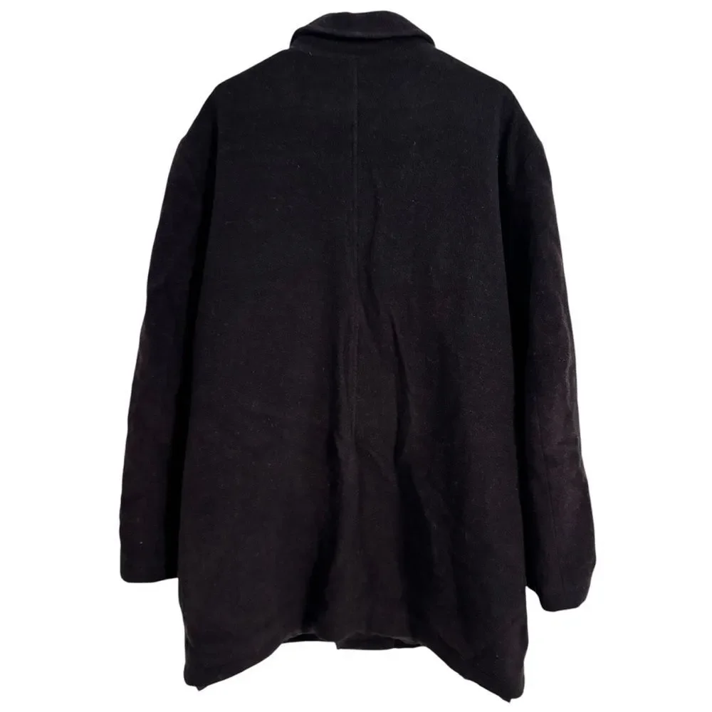 Banana Republic Men's Size XL Wool Cashmere Blend Over Coat Mid Length Button